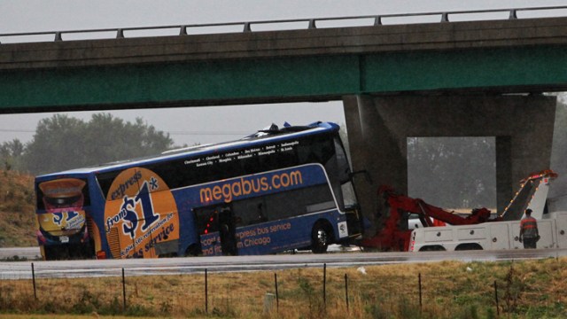 Dramatic Photos: Megabus Crash