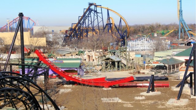 Six Flags' New Coaster Under Construction