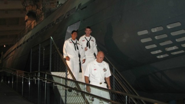 USS Chicago Sailors Tour Sub During Navy Week