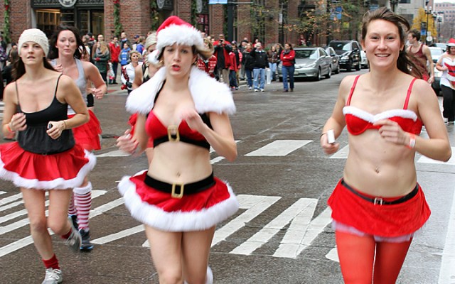 Santa Speedo Run