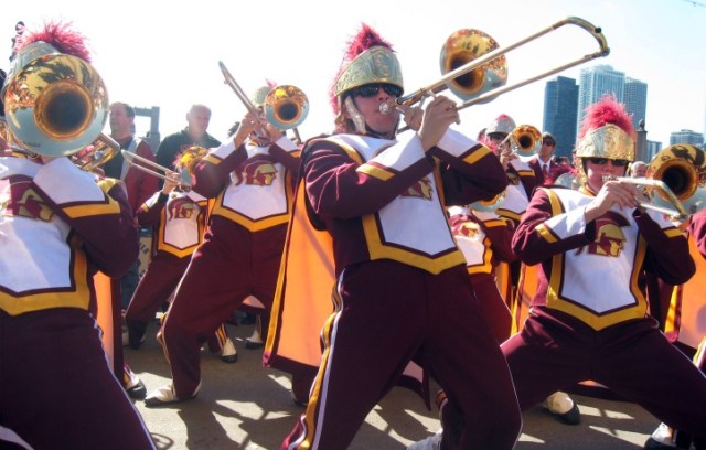 PHOTOS: USC Band Takes Over Navy Pier