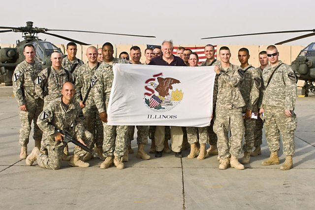 Gov. Pat Quinn Visits Troops in Afghanistan, Iraq