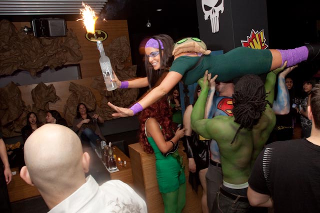 Villains and Superheroes in the Club