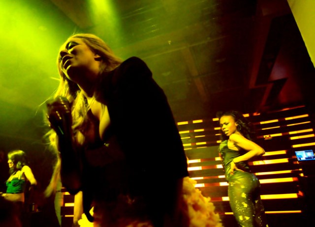 Aubrey O'Day Shimmies at Enclave
