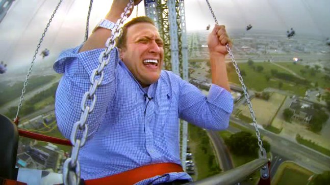Reporter's On-Air Thrill Ride Scream
