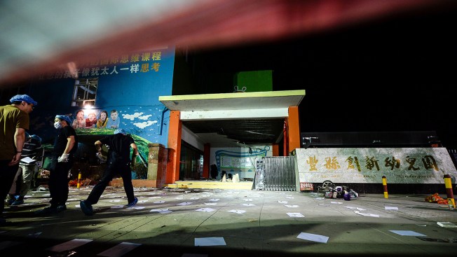 China kindergarten blast suspected crime; 8 dead