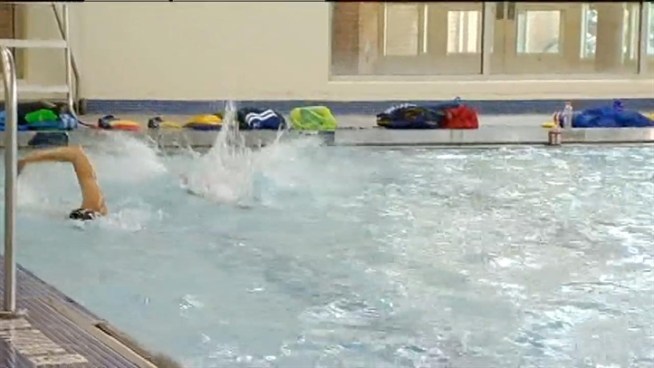 The London Olympics begin in July, and a suburban swimmer who only a few years ago started swimming competitively is hoping to be among the competitors. Jeff Goldblatt reports.