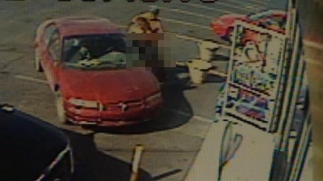 A young woman in fear of her life escapes her kidnapper and runs naked into a nearby liquor store for help.