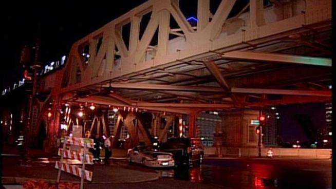 Police said the SUV driver blew a red light slamming into a car downtown.