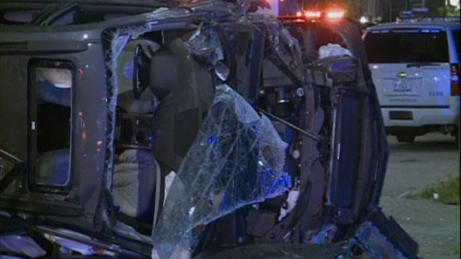 Five people suffered injuries in a crash in Little Village Thursday morning.