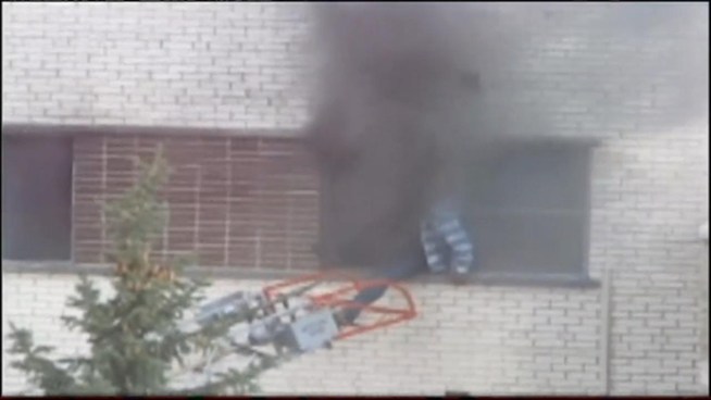Officials say the two-alarm fire, at 736 W. Buena Ave., started on the fifth floor of the building.