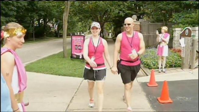Pink is everyone's color during the Susan G. Komen 3-Day walk to fight breast cancer.
