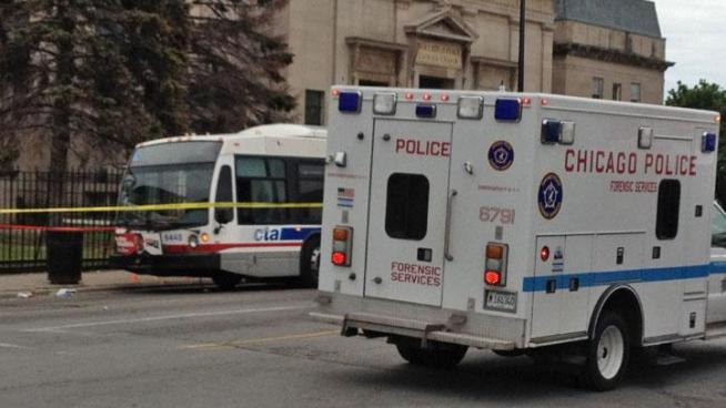 Five teenagers were wounded in a shooting Friday afternoon near East 79th Street and South Jeffery Boulevard. Witnesses said the teens sought shelter on a passing CTA bus.