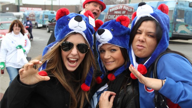 The 2011 Cubs home opener was another featuring nasty weather, but that did little to dampen the enthusiasm of die-hard fans.