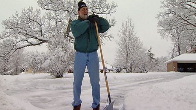 Eight to nine inches of snow fell Thursday in the northern areas of the NBC Chicago viewing area.