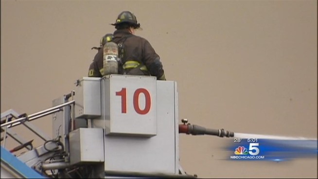 A 4-11 alarm fire at a factory in the West Side Pilsen neighborhood destroyed the building and delayed service on the CTA Pink Line. Emily Florez reports for NBC News at 5 p.m. on Saturday, Dec. 29, 2012.