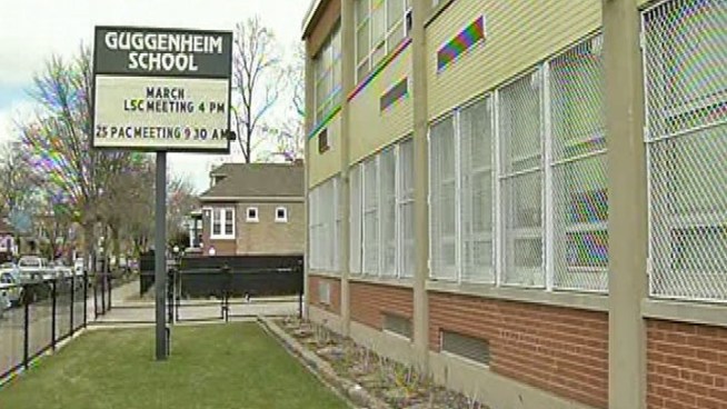 School says there's no cause for alarm, but students given rubber gloves.
