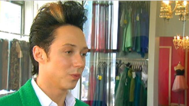 Lu Ann Cahn speaks with famed figure skater Johnny Weir.