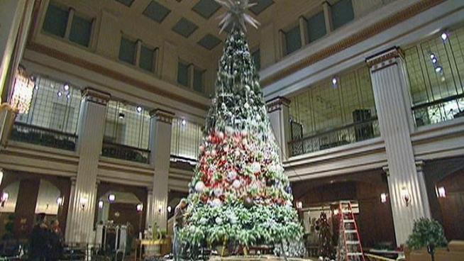 The Walnut Room Christmas Tree at Macy's on State Street is a 104-year-old tradition.
