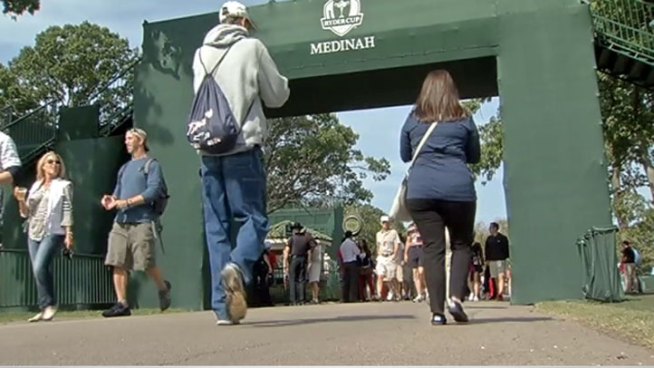 Professional Golfers Association hands out free pedometers in effort to promote simple ways to incorporate exercise into daily life. Phil Rogers reports.
