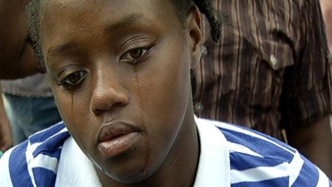 Stacey Jones was shot in the ankle in a Sunday morning shooting that took the life of her 6-year-old cousin, Arianna Gibson.