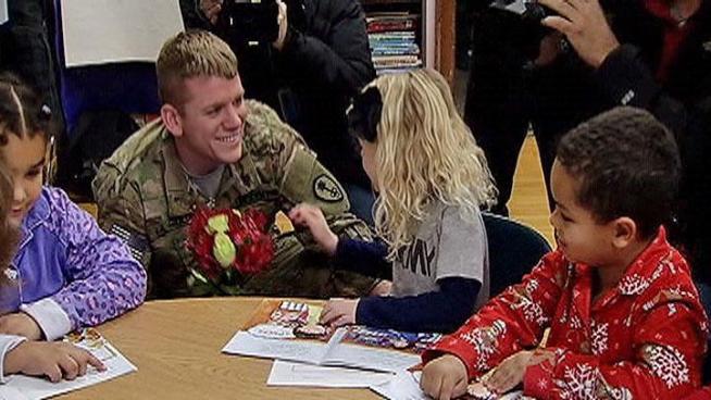 Staff Sergeant John Lagiglia was able to give his family a Christmas present a little early this year.