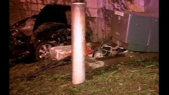 Car crash leaves one man dead, police looking for the driver.