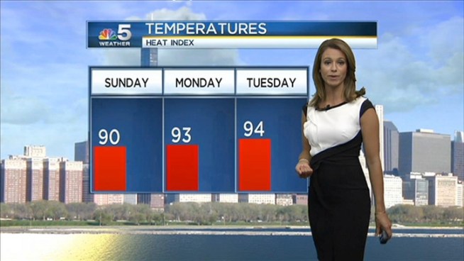 WMAQ+TV+Weather Cheryl Scott forecasts a warmer forecast this afternoon, with heat ...