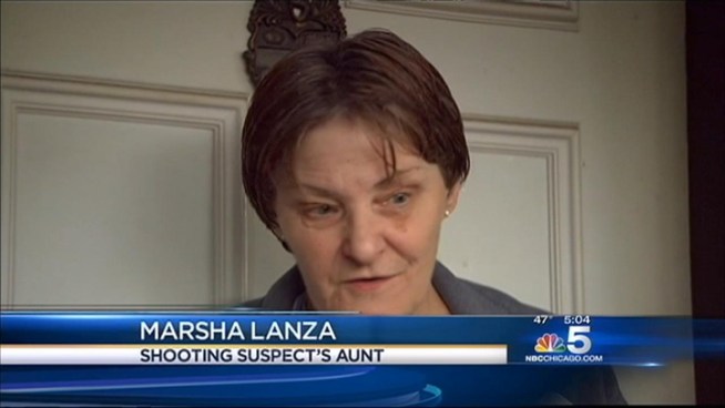 A woman in Crystal Lake was shocked to discover her nephew was the suspected gunman in the Newtown school shooting and her sister-in-law was dead. Sharon Wright reports for NBC News at 5 p.m. on Saturday, Dec. 15, 2012.