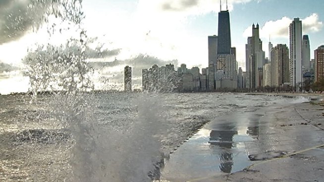 City officials have closed down the lakefront bike path with a warning: stay away. Charlie Wojciechowski reports.
