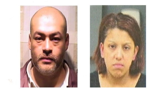A 13-year-old south suburban boy was routinely chained to a dryer as his father and his girlfriend slept, after being beaten by the adults with everything from bamboo scratchers to yard sticks to a broken ax handle, prosecutors allege.