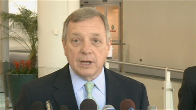 Sen. Dick Durbin says the federal government should be reimbursed for its investment in public facilities before they can be privatized.