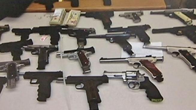 Chicago Police Supt. Garry McCarthy cheered for his department, Thursday, the arrest of four men who were allegedly trying to sell stolen handguns in the Englewood neighborhood.