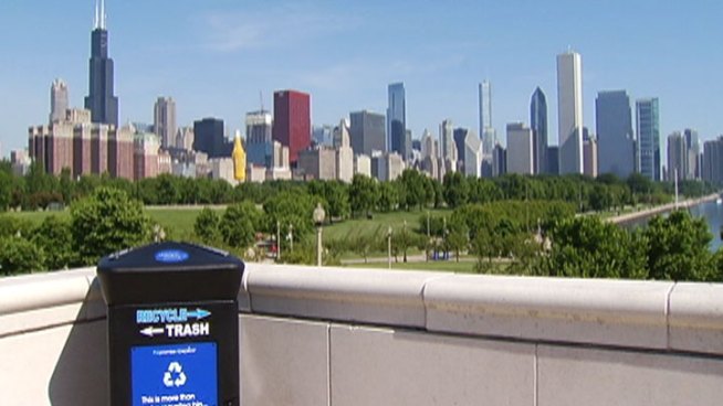 Thousands of recycling receptacles on the lakefront, and at Soldier and Wrigley fields, are changing the lives of disabled veterans.