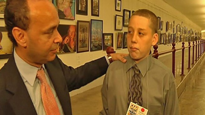 The teen who won a city contest to design Chicago's vehicle city stickers, only to have his winning entry pulled amid concern it contained gang symbolism says he's feeling a lot more positive about life than he was just a few months ago.