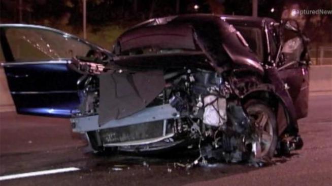 A 21-year-old dies after smashing his car into the median wall on the Eisenhower Expressway.