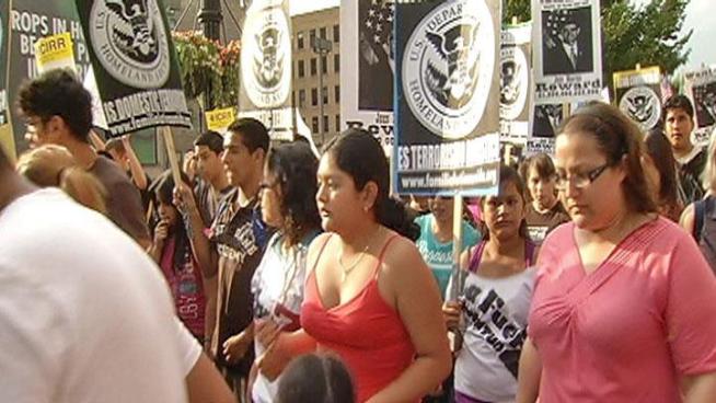 Coming a day after immigration reform activists' protests outside of President Barack Obama's 2012 Chicago campaign headquarters as part of a National Day of Action, immigrant advocates rallied yet again on Wednesday.