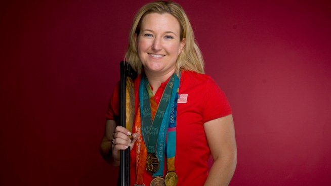 Kim Rhode has competed in four Olympic Games, winning metals in all four, two of them gold. She's a six-time national champion and while shooting is her sport, she has many other hobbies. Chuck Henry reports from Redlands for the NBC4 News at 5 p.m. on July 27, 2012.