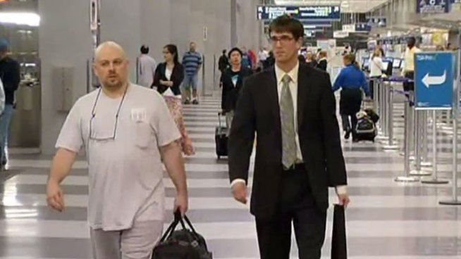 James Kluppelberg was released from prison Thursday after charges were dropped in connection with 1984 fire that killed a woman, five children. Jeff Goldblatt reports.