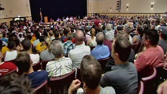 Several hundred people gathered to question police and Ald. Tom Tunney (44th) about a recent spate of violence in the Boystown neighborhood. Others expressed concern that minorities from outside the neighborhood are unfairly being targeted.