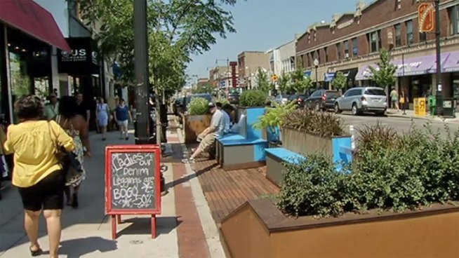 The spots are designed for people to relax and socialize. Planners also hope the people relaxing in the areas help increase foot traffic, helping area businesses. LeeAnn Trotter reports.