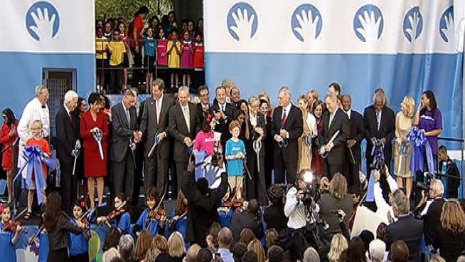 The Ann & Robert H. Lurie Children's Hospital of Chicago held a massive ribbon-cutting ceremony Monday at 225 E. Chicago Avenue Monday. NBC Chicago's Charlie Wojciechowski reports.