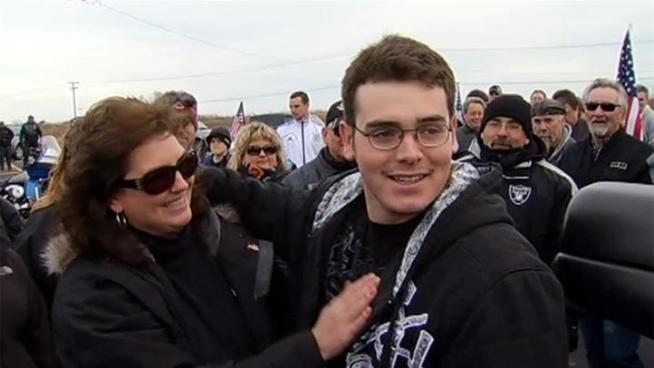 He didn't make it home in time for Christmas, but Matt Roesel's family is more than willing to accept this late gift.