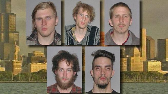 Two of five men arrested Monday for allegedly trying to blow up a bridge in Cleveland as part of a May Day protest also spoke of Chicago on two separate occasions, according to court documents. Phil Rogers reports.