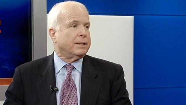 John McCain, in town to support Mitt Romney ahead of Illinois' primary on Tuesday, told NBCChicago's Mary Ann Ahern that Illinois can't be taken for granted. 