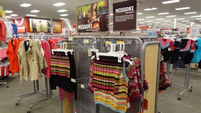 The company launched a line Tuesday by Italian fashion house Missoni, and some stores sold out of the designer's clothes, shoes, housewares, luggage and even bikes by 9 a.m.