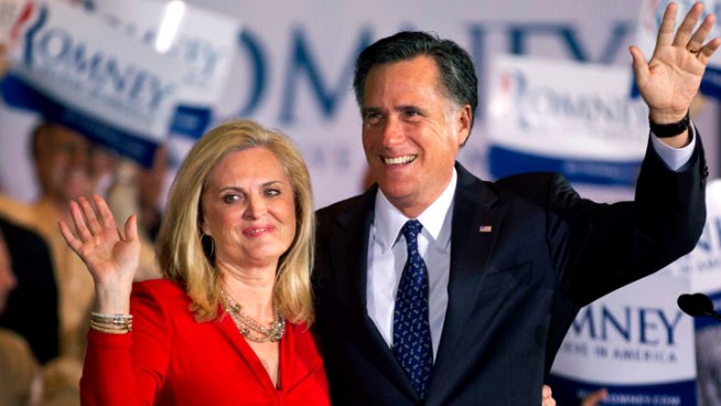 Mitt Romney recaptured momentum in the GOP race for the presidency Tuesday night with a projected victory in Illinois. He spoke to supporters from an event in Schaumburg.