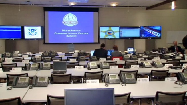 Far from downtown Chicago, in an undisclosed location, is a Multi-Agency Command Center with an aim to share information with more than 40 different organizations. Phil Rogers took a tour.