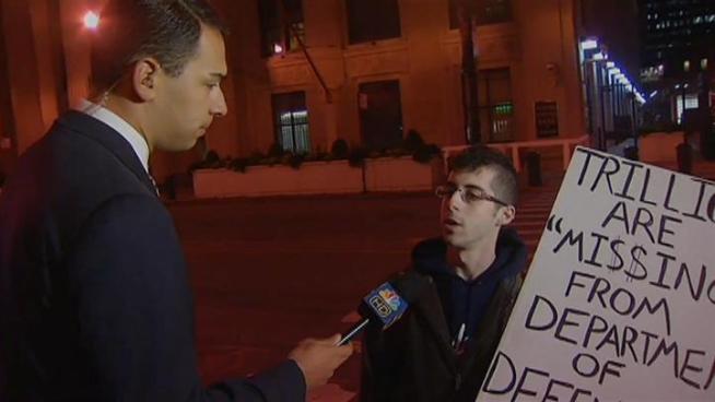 The local grassroots movement stemming from Occupy Wall Street set up two weeks ago between the Federal Reserve Bank and the Bank of America Building on LaSalle Street to protest corporate greed.