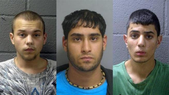 Trio charged with beating John and <a title=